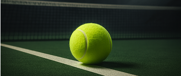 Illustration af tenniskupon