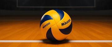 Illustration af volleyballkupon